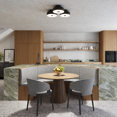 Lámpara de techo OMIQ negra