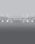 Plafond RING 6L blanco + 6x Bombilla LED GU-10 4000K Fría 7W 630lm