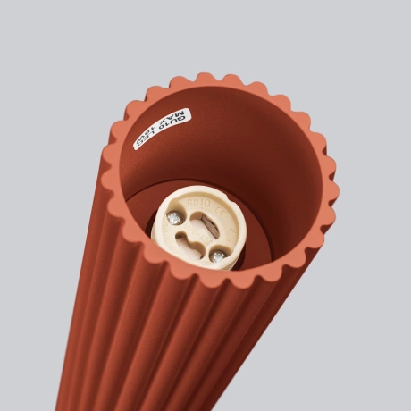 Lámpara de techo KARBON 10 rojo ocre