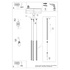 Lámpara colgante ARCHE 3P oro + 3x bombilla LED G9 3000K Cálida 4,5W 450lm