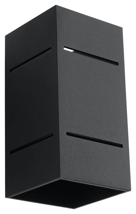 Aplique BLOCCO negro + 1x bombilla LED G9 4000K Fría 4,5W 530lm