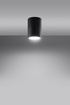 Plafond LAGOS 10 negro + 1x bombilla LED GU-10 4000K Fría 7W 630lm