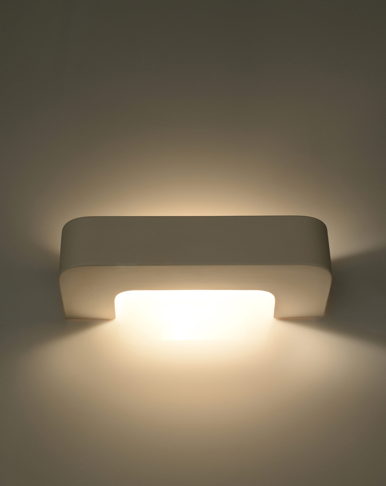 Aplique de cerámica MAGNET blanco + 1x bombilla LED E27 3000K Cálida 7,5W 620lm