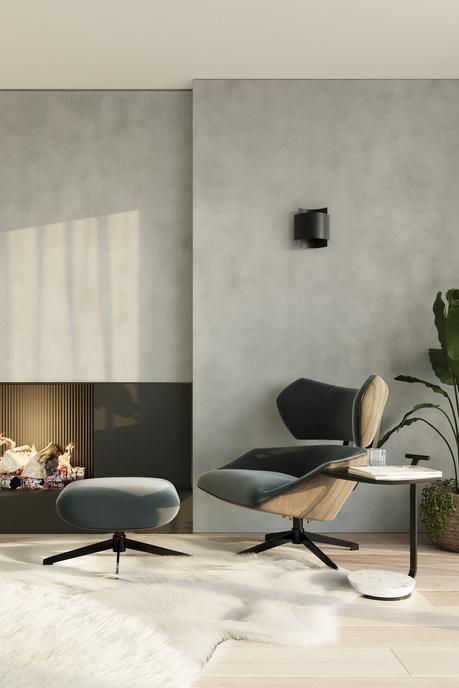 Aplique IMPACT negro + 1x bombilla LED G9 4000K Fría 4,5W 530lm