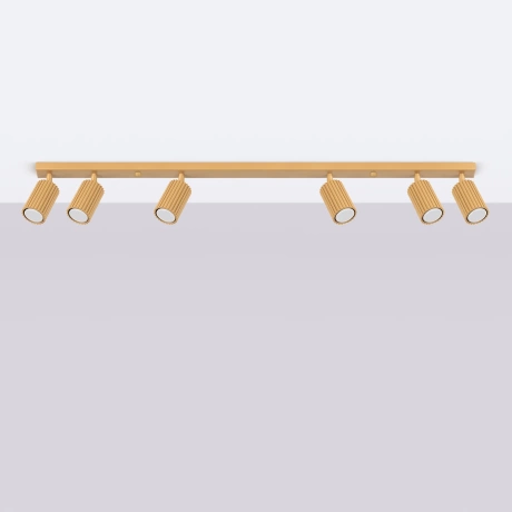 Lámpara de techo KARBON 6L oro