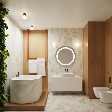 Aplique HALO rojo ocra IP44