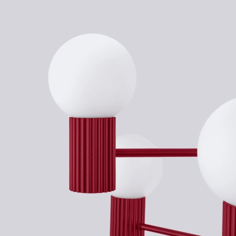 Araña HALO 6 burdeos