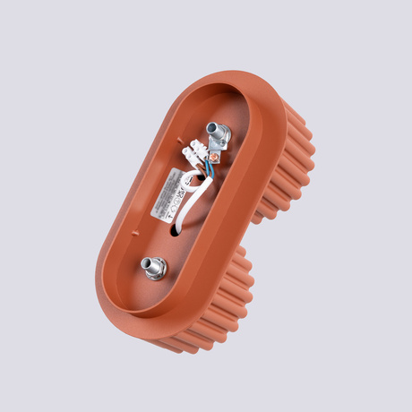 Lámpara de techo AURA 2 rojo ochra Gx53