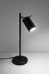 Lámpara de escritorio RING negra + 1x bombilla LED GU-10 4000K Fría 7W 630lm