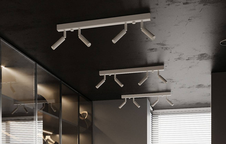 Plafond EYETECH 4 blanco + 4x bombilla LED G9 3000K Cálido 4.5W 510lm