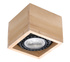 Plafond QUATRO 1 madera natural + 1x bombilla LED GU10 AR111 4000K FRÍO 12W 850lm
