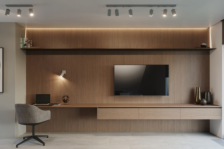 Plafond RING 4 Gris + 4x Bombilla LED GU-10 4000K Fría 7W 630lm