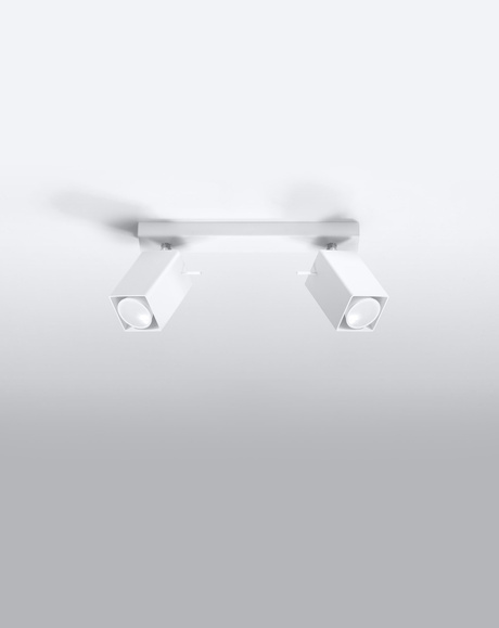Plafond MERIDA 2 blanco + 2x bombilla LED GU-10 3000K Cálido 7W 620lm