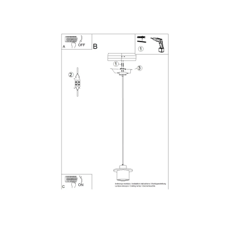 Lámpara colgante MAB hormigón