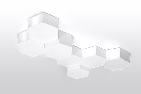 Plafond SUNDE 13 blanco +2x Bombilla LED E27 3000K Cálida 7,5W 620lm