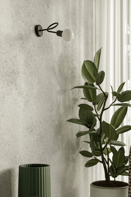 SUPEŁ 5 lámpara de araña negra + 5X bombilla LED E27 3000K 7W 760lm