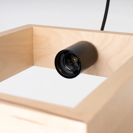 Lámpara colgante ARIES madera natural