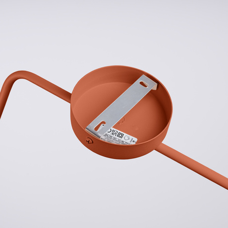 Aplique NOX rojo ocre