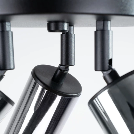 Lámpara de techo WINX 3P negro/cromo