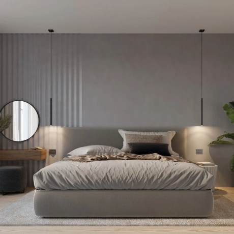 Lámpara colgante PASTELO 5P negro