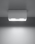 Plafond QUAD MAXI blanco + 2x bombilla LED GU-10 4000K Fría 7W 630lm