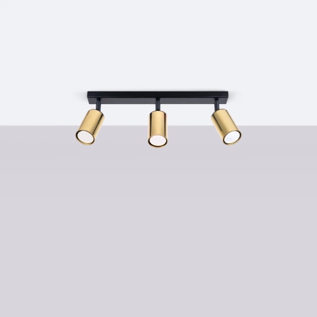 Lámpara de techo WINX 3 negro/cobre