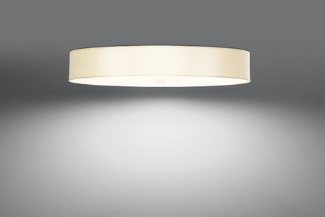 Plafond SKALA 90 blanco + 6x bombilla LED E27 3000K Cálida 7,5W 620lm