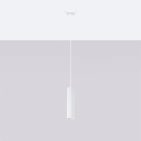 Lámpara colgante KARBON 1 blanco