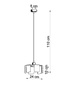 Lámpara colgante TULIP negra + 1x bombilla LED E27 4000K Fría 7,5W 650lm