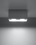 Plafond QUAD MAXI gris + 2x bombilla LED GU-10 4000K Fría 7W 630lm
