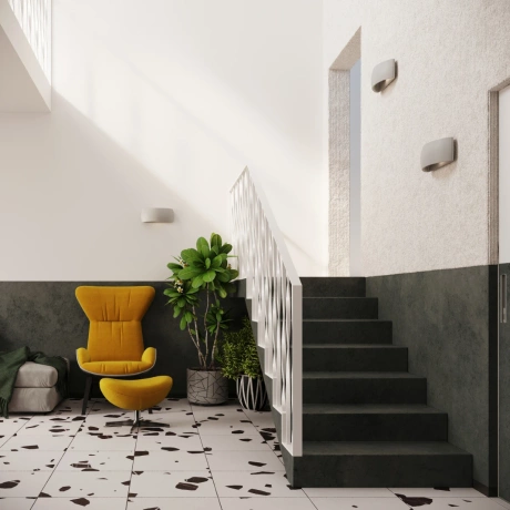 Aplique cerámica PONTIUS gris