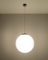 UGO 40 lámpara colgante cromo + 1x bombilla LED E27 3000K Cálida 7,5W 620lm