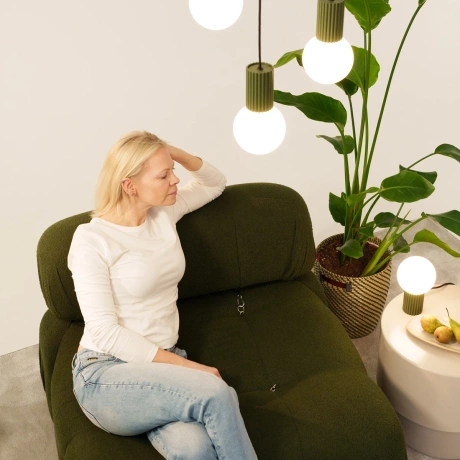 Aplique HALO verde oliva IP44