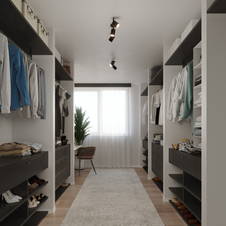 Aplique LEMMI 1 negro + 1x bombilla LED GU-10 4000K Fría 7W 530lm