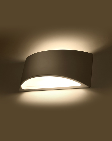 Aplique de cerámica VIXEN blanco + 1x bombilla LED G9 4000K Fría 4,5W 530lm