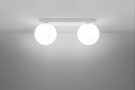 Plafond YOLI 2 blanco + 2x bombilla LED G9 4000K Fría 4,5W 460lm