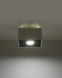 Plafond MONO 1 blanco + 1x bombilla LED GU-10 3000K Cálida 7W 620lm