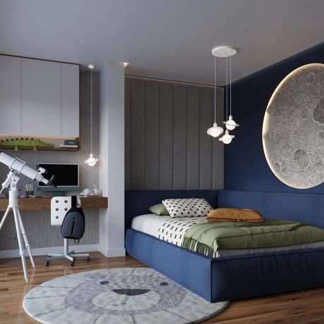 Lámpara colgante HYPERION 1 blanco