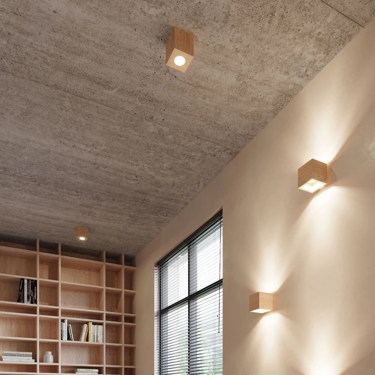 Aplique QUAD madera natural