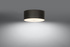 Plafond SKALA 30 negro + 3x bombilla LED E27 4000K Fría 7,5W 650lm