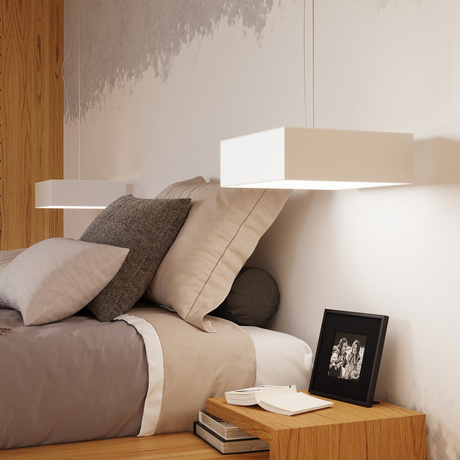 Plafón HORUS 55 BLANCO + 4 bombillas LED E27 3000K Cálido 7,5W 620lm