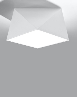 Plafond HEXA 25 BLANCO + 1x bombilla LED E27 3000K Cálido 7,5W 620lm