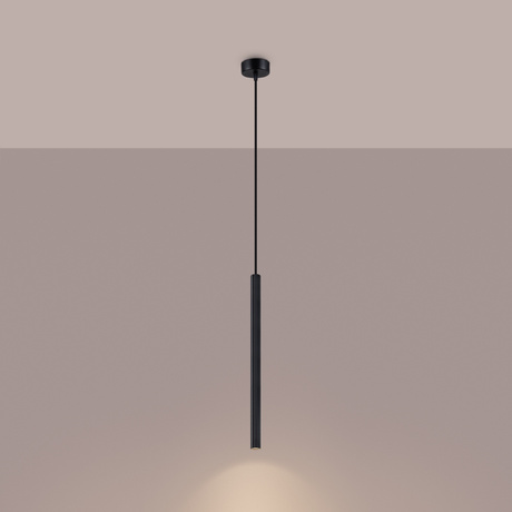 ARCHE Lámpara colgante 1 negro + 1x bombilla LED G9 3000K Cálido 4,5W 450lm