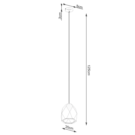 Lámpara colgante cerámica MINT