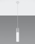Lámpara colgante BORGIO 1 blanco + 1x bombilla LED GU-10 4000K Fría 7W 630lm
