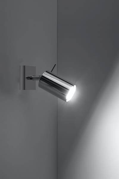 Aplique RING cromo + 1x bombilla LED GU-10 3000K Cálida 7W 620lm