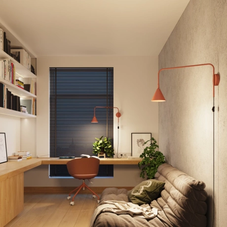 Aplique NOX rojo ocre