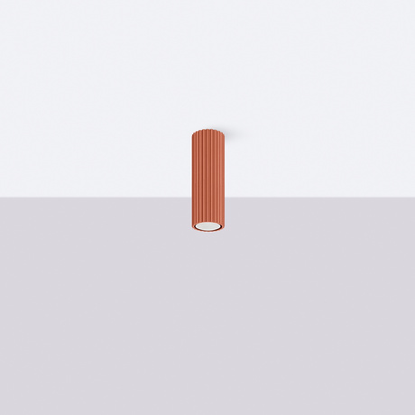 Lámpara de techo KARBON 20 rojo ocre