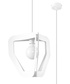 TRES lámpara colgante blanco + 1x bombilla LED E27 3000K Warm 7.5W 620lm