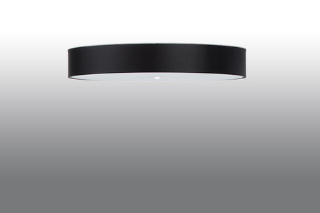 Plafond SKALA 90 negro + 6x bombilla LED E27 4000K Fría 7,5W 650lm